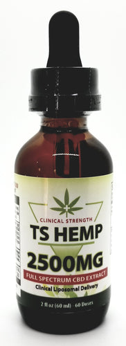 TS Hemp Extract in Organic Hemp Seed Oil 2500 mg
