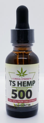 TS Hemp Extract in Organic Hemp Seed Oil 500 mg